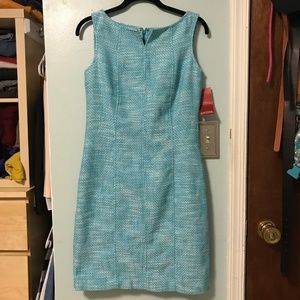 Talbots Blue Tweed Dress